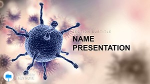 Virus Looks Microscope Keynote template