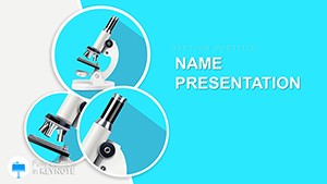 Laboratory Microscope Keynote template