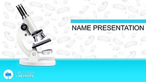 Microscope Viruses and Bacteria Keynote Template for Presentation