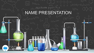 Chemical Experiments Online Lessons Keynote template
