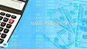 Accounting Calculator Keynote Template for Presentation