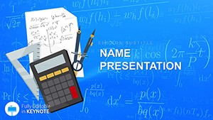 Math Practical Algebra Lessons Keynote Template for Presentation