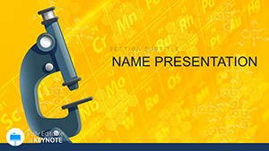 Download Chemical Microscopy Keynote Template for Chemistry Presentation