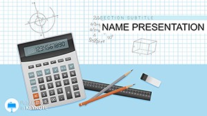 Background Math Problem Solver Keynote Template - Download Design