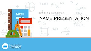Math Book Keynote template - Themes