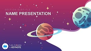 Planets Astronomy Keynote template - Themes