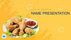 Chicken Recipes Keynote template, diagrams for presentation