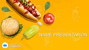 Hot Dog Sandwich Recipes Keynote template