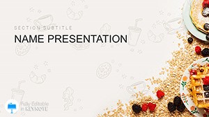 Easy Homemade Pancakes Recipe Keynote template