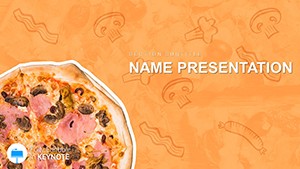 Mushroom Pizza Recipe Keynote template