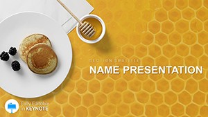 Pancakes with Honey Keynote template
