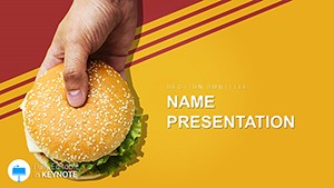 Cheeseburger Recipe Keynote Template