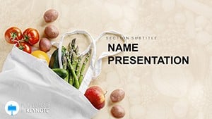 Shopping for Fruits and Vegetables Keynote template