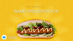 Hot Dog: history, facts, recipes Keynote template