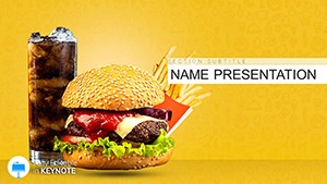 Delicious Themes: Hamburger, Cheeseburger, Coca Cola - Download Keynote template