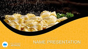 Boiled Dumplings Recipe Keynote Presentation Template