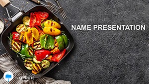 Vegetable Stir Fry Recipe Keynote template