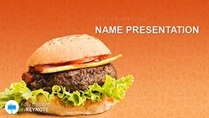 Big N Tasty - Recipes Fast Food Keynote template
