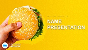 Hamburger Recipe Ideas Keynote templates - Themes