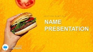 Delicious Hamburger Keynote Template - Themes