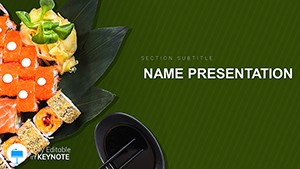 Professional Sushi Rice Keynote Template Presentation