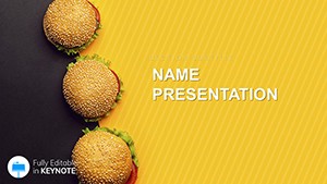 Hamburger Restaurants Keynote templates