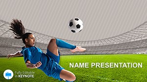 Womens Soccer Keynote templates