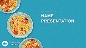 Chicken and Tomato Pasta Keynote template