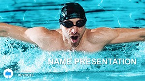 Butterfly Swimming, Butterfly Stroke Keynote template