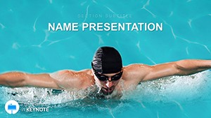 Freestyle Swimming Keynote templates - Themes