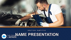 Computer Diagnostics of Car Keynote template and Themes
