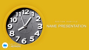 Working Hours, Clock Keynote template