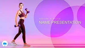 Weight Loss Fitness Exercises Keynote templates and themes