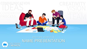 Communication Ideas, Creative Visions Keynote template