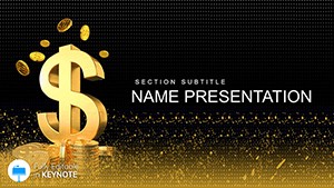 Dollar and Gold Relationship Keynote templates