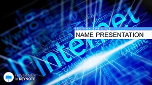 Social Media Communication Network Internet Keynote Template