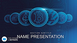 Cryptocurrency Stocks Keynote templates