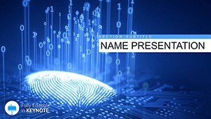 Fingerprint Security and Biometric Authentication Keynote templates