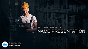 Warehouse Loader Keynote template and Themes