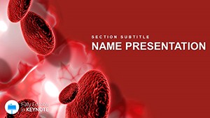 Blood Analysis Keynote template presentation