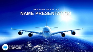 Airline Tickets Flights Keynote template