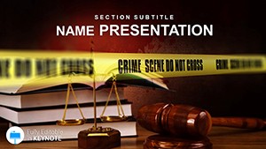 Crime Rules Keynote template presentation