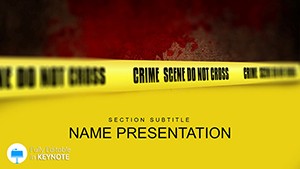 Crime Scene Keynote template