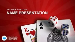Casino Dice Keynote templates