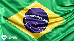 Flag of Brazil Keynote templates