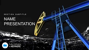Crude Oil Prices Market Keynote templates and themes