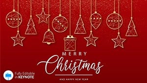 Merry Christmas and Happy New Year Wishes Keynote Template