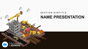 Infrastructure Works in Construction Keynote Template