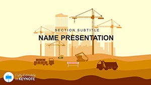 Infrastructure Construction Projects Keynote Template