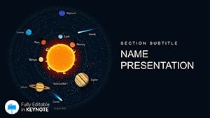 Solar system - Space Keynote Templates
